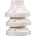 thumbnail image 2 of 10 Pcs Support de Douille d'Ampoule à Vis E27 Base en Plastique Ronde Douille de Vis Edison Support de Douille d'Ampoule E27 - Blanc, 2 of 5