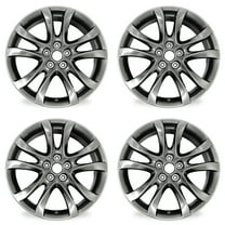 19" Set of 4 New 19x7.5" Automotive Rim Wheels for Mazda 6 2014 - 2017 Dark Hyper Silver OEM Design Replacement