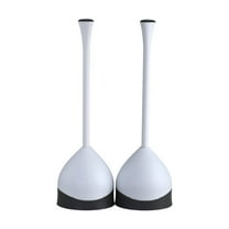 Clorox Toilet Plunger with Hideaway Storage Caddy, Set of 2