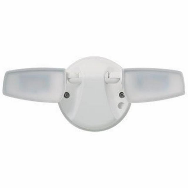 Cooper Lighting 102345 Twin Head LED Outdoor Security Flood Light, White