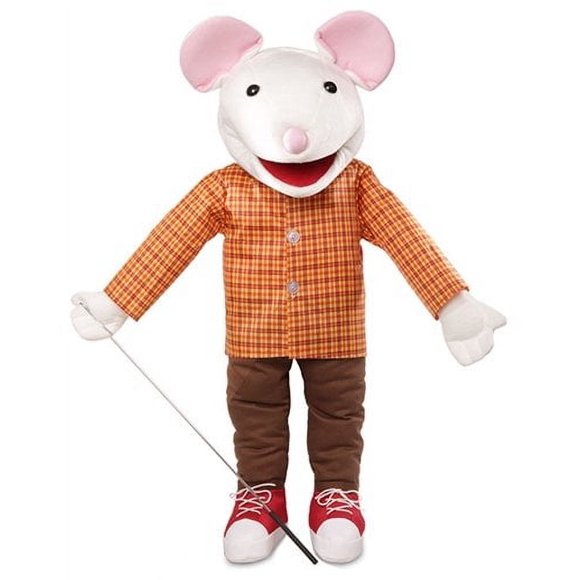 25" Mouse w/ Sneakers, Full Body, Ventriloquist Style, Animal Puppet