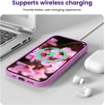 thumbnail image 5 of Designed for iPhone 14 Case, Silicone Shockproof Slim Thin Phone Case for iPhone 14 6.1 inch (Lilac Purple), 5 of 13