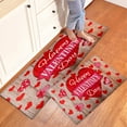 thumbnail image 4 of YIMEIS Happy Valentine's Day Fall Kitchen Mats Set of 3,Winter Seasonal Farmhouse Home Seasonal Decorations Rugs for Floor - 16''*24'' and 20''*30'' and 17''*47'' in, 4 of 9