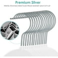 thumbnail image 4 of Velvet Hangers Non Slip Felt Hangers, 30 Pack White Velvet Clothes Hangers Space Saving Slim with 360 Degree Swivel Hook for Suits Coats, Jackets, Pants, and Dress Clothes, 4 of 4