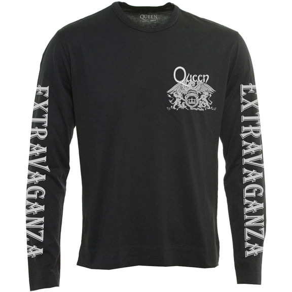 Queen Unisex Long Sleeve T-Shirt Extravaganza (Sleeve Print) (Small)