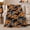 Camo Patches, variant on Autumn autumn celebration Camouflage, Warm Flannel Blanket for Living Room and Family Room, Festive autumn celebration Scene, Art Lovers autumn celebration Gift, Festive Home Decor