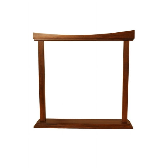DOBANI Gong Stand, Rosewood, Curved, 18-Inch