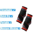 thumbnail image 3 of Unique Bargains 1 Pair Adjustable Ankle Brace Achilles Tendon Wrap Support Ankle Compression Sleeve Socks Red XL Size, 3 of 6