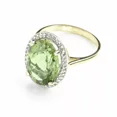 thumbnail image 2 of 925 Sterling Silver Certified Natural Green Peridot Handmade Ring Engagemant Ring, 2 of 2
