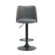 thumbnail image 3 of Set de 2 Bancos de Bar, barra, cocina Ajustables Giratorios | Asiento Acolchado Blanco con Base Negra, 3 of 6