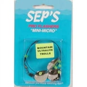 Sep's Pro Fishing Colorado Style Mini Micro Flashers Fishing Lures, Silver Blades