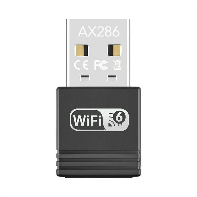 Adaptador USB WiFi 6 AX286Mbps 2.4G, Receptor Inalámbrico WiFi 6 -MIMO OFDMA Sin Controlador para 7/8.1/10/11