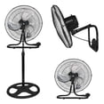 thumbnail image 1 of Ventilador Masterfan X3 18" 3 en 1 (Pedestal, Piso y Pared) con 3 Aspas, 3 Velocidades Negro, 1 of 5