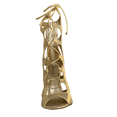thumbnail image 5 of Bonnibel Cloudia-1 Women's Strappy Mid-Calf Open Toe Gladiator Stiletto Sandals Shoes Gold 6.5, 5 of 7