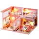 thumbnail image 5 of Casa en miniatura de madera XianweiShao kit de casa de muñecas con muebles 3D, 5 of 5