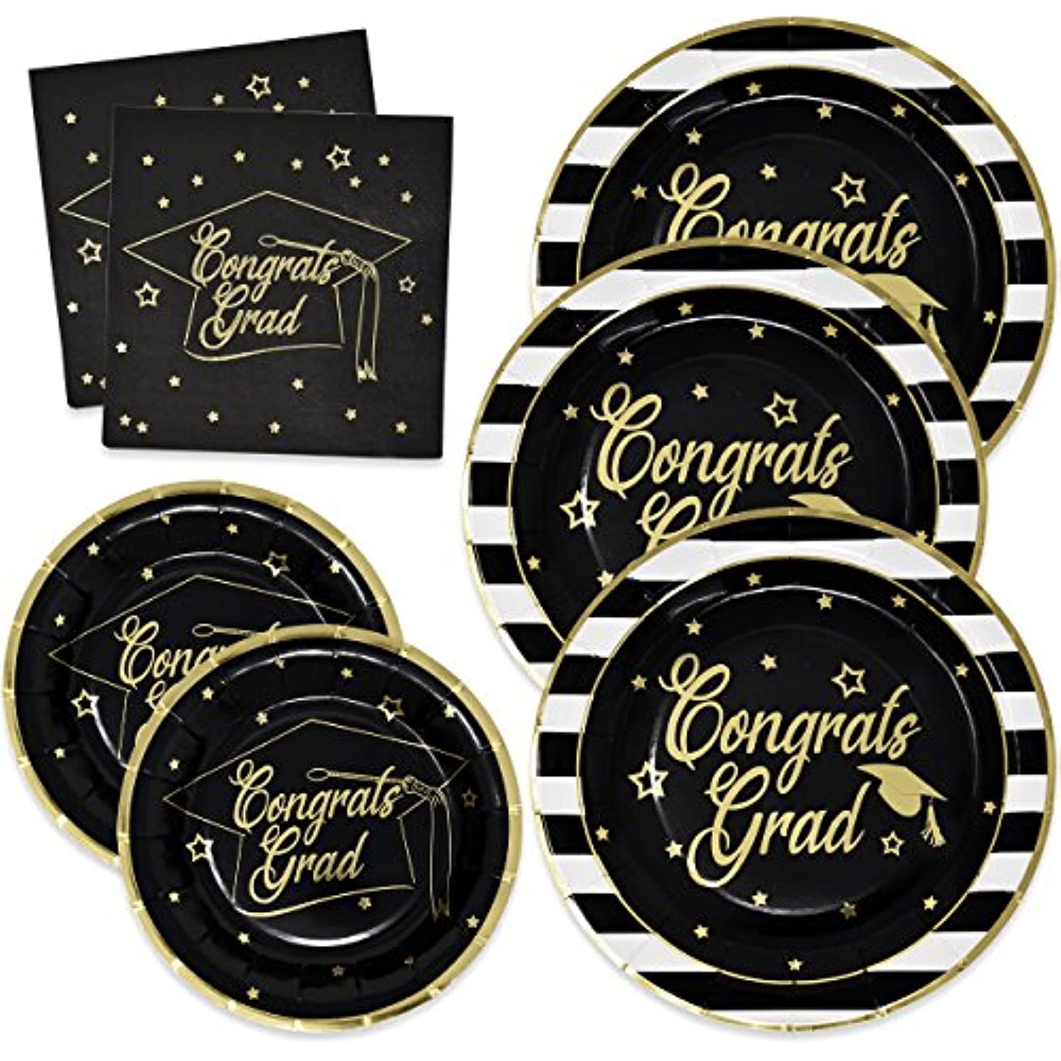 Graduation Plates And Napkins Class Of 2022 For 50 Guests Disposable