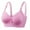 Purple, variant on Training Bras Women Plue Size Full Cup No Underwire Cotton Breathable Underwear V-Neck Back-Smoothing Bra Feature Hook and Eye Closure Sport Bra Style Y-171 , Purple S