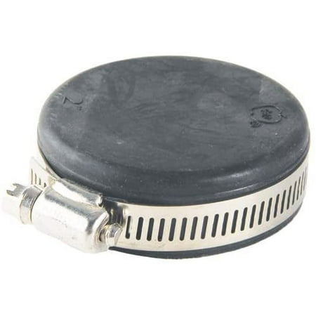 Avalon Rubber Jim Cap with Stainless Steel Hose Clamp 2"