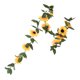 thumbnail image 2 of Guirnalda de girasoles artificiales de seda para colgar en la fiesta de bodas., 2 of 6