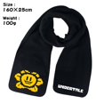 thumbnail image 1 of Undertale Sans-bufanda de invierno para hombres y mujeres, chal cálido con estampado de calavera y corazón rojo, suave, Cosplay, Unisex Fivean unisex, 1 of 2