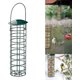 thumbnail image 2 of Comedero para pájaros, dispensador de alimentos para comedero para pájaros al aire libre, para bolas de grasa de pellets, para pájaros silvestres pequeños, verde oscuro, 2 of 5