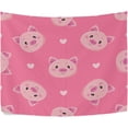 thumbnail image 2 of Pigs Love Heart Tapestry Wall Hanging Tapestries Happy Colorful Hippie Psychedelic Art Polyester Carpet Wall Decorative for Living Room Bedroom 60x51inch Gift Decor, 2 of 7