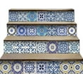 thumbnail image 2 of 7" x 7" Blue Gray Yellow Pop Peel and Stick Removable Tiles, 2 of 5