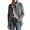 16-Gray, variant on Wool Straight Pea Coat for Women Stand Collar Single Breasted Jacket Coat with Pockets and Padded Shoulder Fall Lining Long Sleeve Outerwear