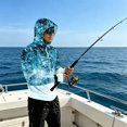 thumbnail image 4 of Havenx Upf 50+ Sun Protection Hooded Jacket for Men Camo Long Sleeve Full Zip Coat Thumbhole Hooded Jacket Rash Guard Outdoor Fishing Lightweight Casual Summer Blouse,Light Gray L, 4 of 7