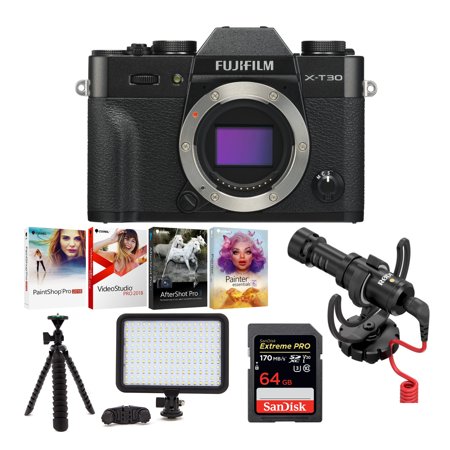 Fujifilm X-T30 Mirrorless Camera (Body Only, Black) Vlogging Beginner (Best Mirrorless Camera For Beginners)