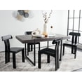 thumbnail image 4 of SAFAVIEH Cayde Classic Wood Solid Dining Bistro Chair, Black, 4 of 13