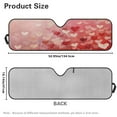 thumbnail image 7 of Uorisanigo Windshield Sun Shade for Jeep Wrangler JL JLU 2018-2025, Red Heart Print Front Window Sunshade for Jeep Gladiator 2020-2025, Front Window Sun Visor Blocks for UV and Heat, 1pc, 7 of 7