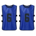thumbnail image 5 of Nebublu Soccer Team Training Bibs - 6 PCS Adults Pinnies - Quick Drying Football Jerseys, 5 of 7