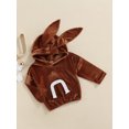 thumbnail image 3 of Seyurigaoka Lovely Baby Girl Drawstring Tops Hoodie Long Sleeve Sweatshirts Toddler Cartoon Rabbit Ears Thicken Infant Kids Pullover Clothes, 3 of 9