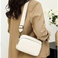 thumbnail image 2 of Crossbody väska Dam läder liten axelväska med dragkedja off-white, 2 of 4
