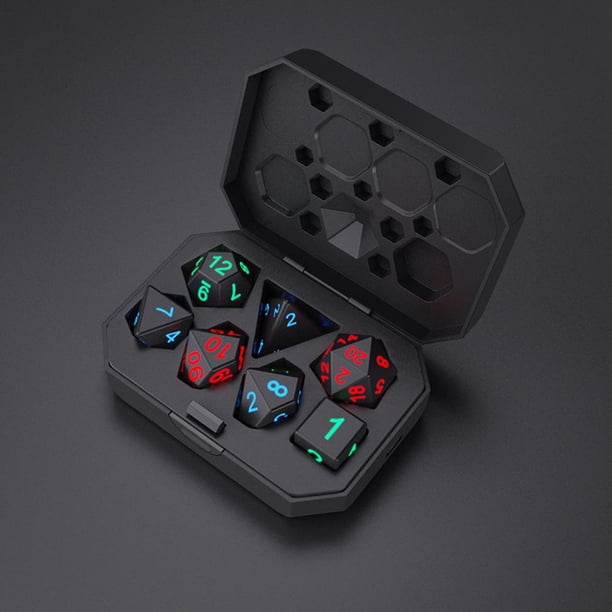 Juego de dados LED Dados DND electrónicos dados DND luminosos regalos de varios lados para fiesta de juegos de mesa Barbie Nuevos Originales