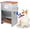 Deep Orange(25LB)(Kettle), variant on Feeder - Galvanized   Station for Indoor & Outdoor Use - Automatic Gravity-Fed Dispenser Suitable for Small, Medium, and Large  Breeds - Capacity: 25 Pounds of Dry Kibble