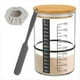 thumbnail image 1 of Tarro de Vidrio para Masa Madre, Contenedor de FermentacióN, Tanque de Boca , Tarro de Masa Madre para Cocina, Almacenamiento de Alimentos para Hornear, 1 of 5