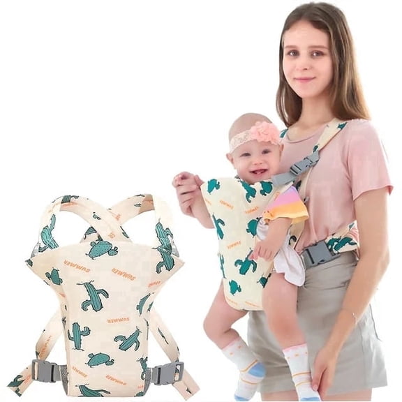 Generic Baby Carrier,Hands Free Baby Carrier for Infant Newborn,Easy to Wear, Lightweight, Breathable Toddlers Infant Wraps,7-35lb,Black