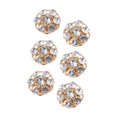 thumbnail image 4 of GUOOL 6 Pieces Cufflink Trendy Rhinestone Button Covers for Party Business Wedding C, 4 of 9