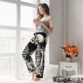 thumbnail image 5 of Salouo Skeletons Love Flowers Print Women's Pajama Pants Casual Loose Sweatpants PJs Flowy Pants Drawstring Palazzo for Women Wide Leg Pants Lounge Pajama -XX-Large, 5 of 8