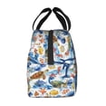 thumbnail image 2 of Lsque Marine Animals Pattern Lunch Bag Women/Men Insulated Lunch Box,Small Leakproof Cooler Food Lunch Containers Reusable High Capacity Lunch Tote Bags, 2 of 6