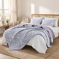 thumbnail image 2 of Regency Heights Twin/Twin XL Quilt Set, 2-Piece Reversible Bedspread Coverlet Set, Purple Quilted Bedding Set with Shams for All Season, 2 of 10