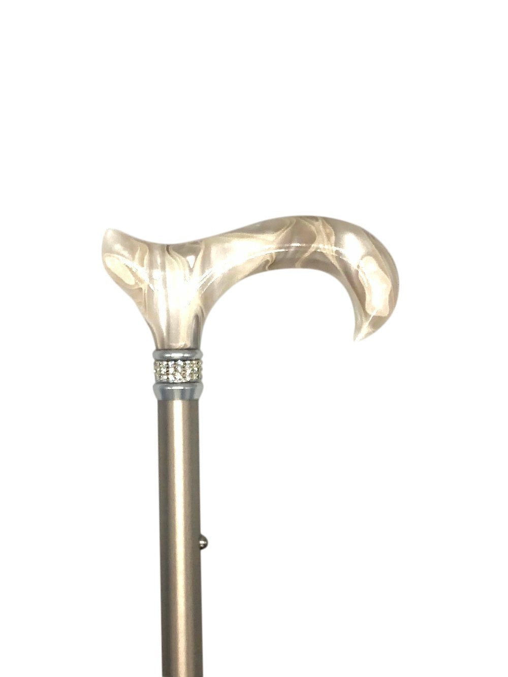 Adjustable Elegant Cream White With Rhinestone Collar by Classy Walking