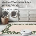 thumbnail image 5 of ODIKA 4'x6' Machine Washable Non-Slip Area Rug, Rustic Mistletoe Branch Gathering Hearth Decorative Accent Charm High Traffic Rug with Pad, Ivory, 622391, 5 of 8