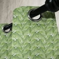 thumbnail image 4 of Ambesonne Plant Grommet Curtain, Exotic Setting Branches, 50" x 63", Fern Green, 4 of 6