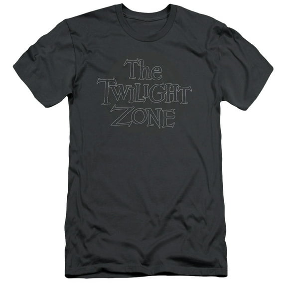 Twilight Zone Spiral Logo Adult 30/1 T-Shirt Charcoal