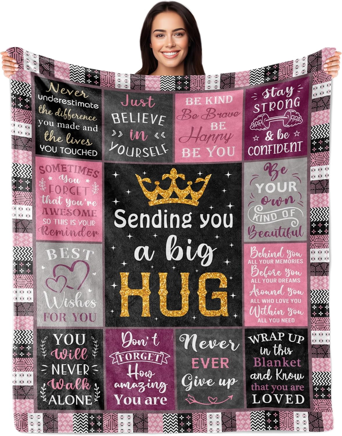 Christian Gifts for Women, Inspirational Religious Birthday Catholic Spiritual Gifts, Baptism Confirmation Gift for Girls, Faith Based Gift for Christian, Bible Verse 60"X50" Blanket
