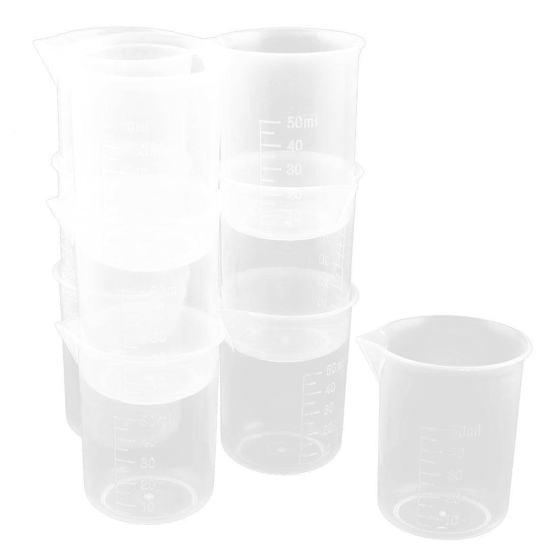 Tasses à mesurer en plastique transparent pour résine époxy graduées en Mi et OZ 226,8 g 