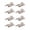 5/16" Offset Panel Clips w/Screws - 8 Pack, variant on WRS 5/16" Offset Aluminum Storm Door Panel Clips with Screws - 8 Pack